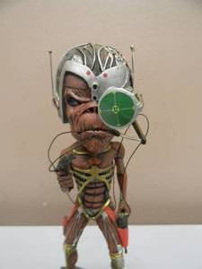 lot 32 image: RARE IRON MAIDEN SOMEWHERE IN TIME 2004 NECA HEADKNOCKER BOBBLEHEAD - APPROX 8 - SEE PICTURES