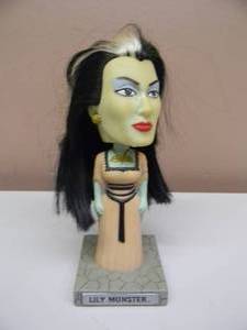 lot 34 image: AWESOME PIECE - FUNKO INC LILY MUNSTER BOBBLEHEAD - APPROX 7 - SEE PICTURES