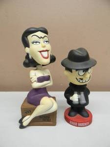lot 60 image: VINTAGE RARE FunKo BORIS BADENOV & NATASHA FATALE BOBBLEHEAD - NICE - VERY COOL SET - SEE PICTURES