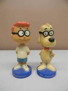 lot 62 image: VINTAGE FunKo SHERMAN & MR. PEABODY BOBBLEHEADS - NICE - VERY COOL SET - SEE PICTURES