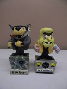 lot 64 image: VINTAGE FunKo SIMON BARSINISTER & RIFF RAFF (UNDERDOG) - NICE - VERY COOL SET - SEE PICTURES