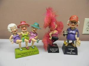 lot 79 image: 3 BIDDYS BOBBLEHEADS - NICE - VERY COOL PIECES - SEE PICTURES