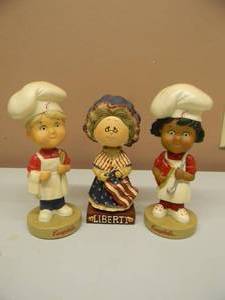 lot 81 image: VINTAGE CAMPBELLS & LIBERTY BOBBLEHEADS - NICE - SEE PICTURES