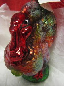 lot 314 image: CHRISTOPHER RADKO MOUTH-BLOWN, HAND-PAINTED TURKEY GLASS ORNAMENT, CRAFTED IN POLAND