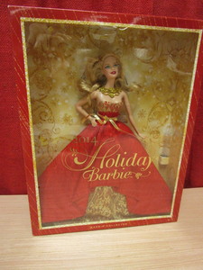 lot 345 image: BARBIE COLLECTOR 2014 HOLIDAY BARBIE, IN BOX