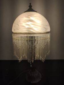 Table Lamp with Glass Shade
