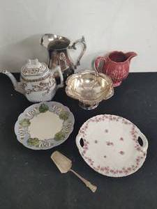 Collection of China and Silverplated Items