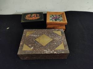 Two Storage Boxes and Music Box