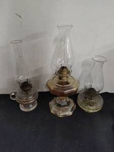 Thee Oil Lamps