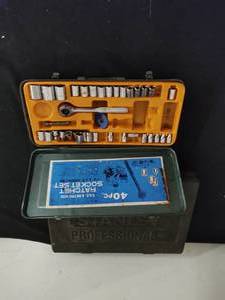Two Socket Sets and Wrenches