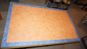 lot 17 image: Commercial Size Table W Four Chairs--Table Is 46 Long x  28 Wide  x  30 Tall