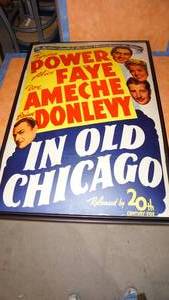 lot 21 image: Framed Old Chicago Poster--41  x  29