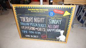 lot 42 image: Framed Chalk Board--48 Wide  x  36 Tall