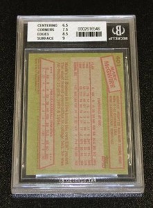 lot 3 image: 1985 Topps Mark McGwire #401 Rookie Card BGS 7