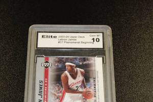 lot 6 image: 2003-04 Upper Deck Phenomenal Beginning Lebron James Rookie Card