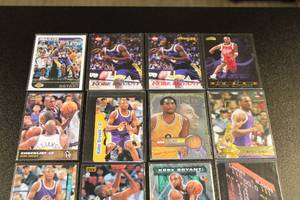 lot 10 image: Kobe Bryant Basketball Card Lot  14 Cards w3 Rookie Cards