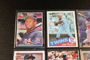 lot 18 image: Kirby Puckett Baseball Card Lot  12 Different Cards & 2 Rookie Cards