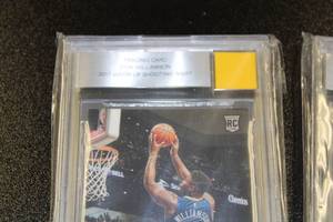 lot 24 image: 2019-20 Zion Williamson Rookie Card Lot w 2017 Relics