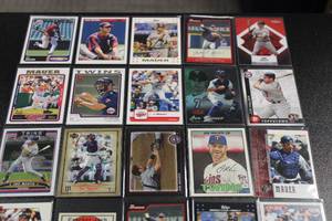 lot 25 image: Joe Mauer Baseball Card Lot  24 Different Cards