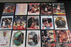 lot 28 image: Michael Jordan Basketball Card Lot  20 Different Cards
