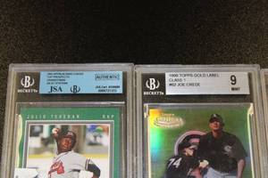lot 35 image: BGS Graded Baseball & Hockey Card Lot  3 Cards