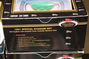 lot 62 image: 1991 Stadium Cub Stadium Set Lot  7 Sets