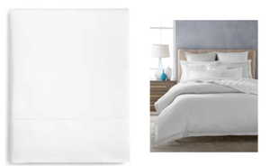 Brand New Hotel Collection Premium Hemstitched 100% Supima Cotton 680 Thread Count Queen Flat Sheet