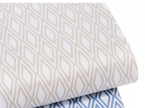 Charter Club Damask Designs Diamond Geo Cotton 550-Thread Count 4 Piece Queen Sheet Set