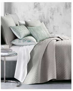 Brand New Hotel Collection Layered Frame Queen Coverlet, Created for Macys