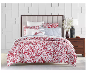 Brand New Charter Club Damask Designs Garden Manor Cotton 300-Thread Count 3-Pc. FullQueen Comforter Set