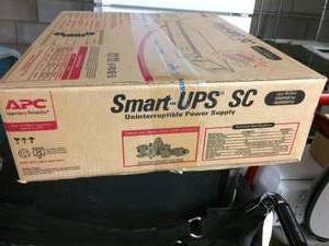 lot 5 image: MSRP $300 NEW Smart-UPSSC450VA120V&nbspAPC Smart-UPS SC 450VA 120V&nbspProfessional Grade Uninterruptible Power Supply Prevent Blackouts Brownouts Sags & Surges From Reaching Your Valuable Equipment
