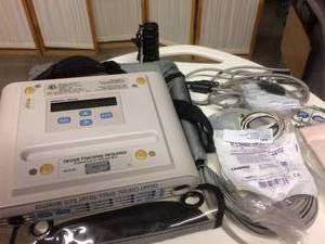 lot 34 image: CAS Medical Systems Model AMI Plus Infant Central ApneaHeart Rate Monitor With Extras & Case - Great Working Condition