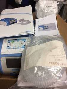 lot 44 image: MSRP $1500 Hill-Rom VitalCough Respiratory Care System with Cough Assist 70 Series Circuit Plus Manual & Many Extras That Are New In Package - Great Working Condition