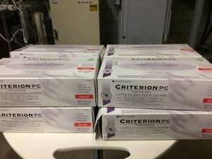 lot 54 image: Criterion PC Powder-Free Latex Examination Gloves (8 boxes, 100pcs per box)