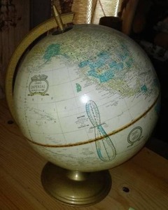 lot 22 image: Globe of the earth. 12 in. diameter.