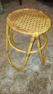 lot 92 image: Great Wicker side table- unique.