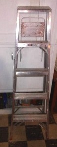 lot 165 image: 5 Foot Aluminum ladder.