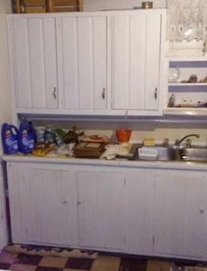 lot 166 image: Cabinets with contents.
