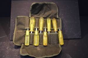 lot 80 image: Stevens Walden 8 Piece Nut Driver Set in rollup case
