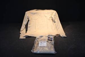 lot 132 image: Lot of 2 new Fire Resistant Undershirts Size Medium short