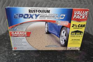 NEW RUST-OLEUM EPOXY SHIELD (GARAGE FLOOR COATING KIT)