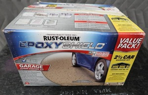 NEW RUST-OLEUM EPOXY SHIELD (GARAGE FLOOR COATING KIT)