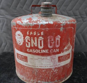 VINTAGE EAGLE SNO GO GASOLINE CAN