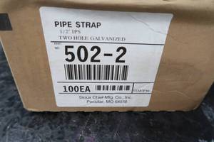 NEW BOX 12 PIPE STRAPS