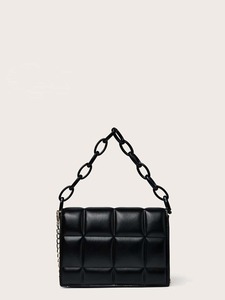 Quilted Chain Satchel Bag