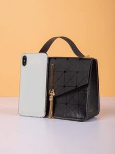 Tassel Decor Satchel Bag