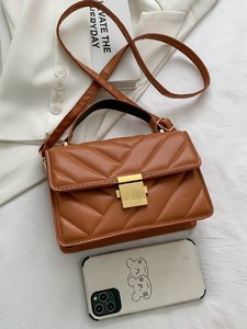 Quilted Flap Square Bag