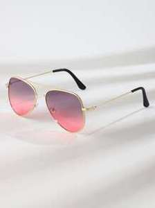Geometric Frame Sunglasses