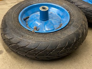 lot 23 image: Lot Of (2) 4.80  4.00  8 Dolly Wheels & Tires