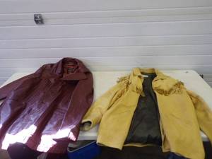 Pair of leather Coats